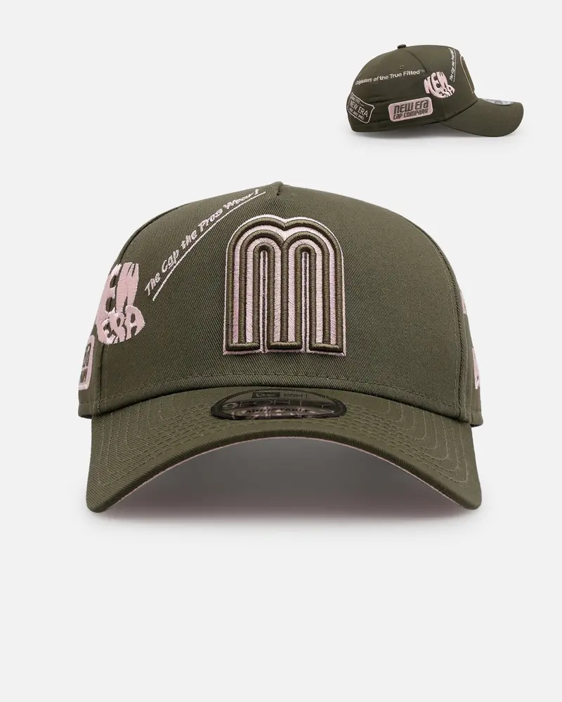 New Era Mexico National Baseball Team 'Mexico Spring Delivery' 9Forty A-Frame Snapback Olive 1