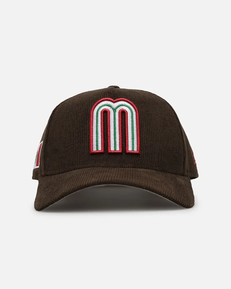 New Era Mexico National Baseball Team 'Mexico Variety Pack' 9Forty A-Frame Corduroy Snapback Walnut 1
