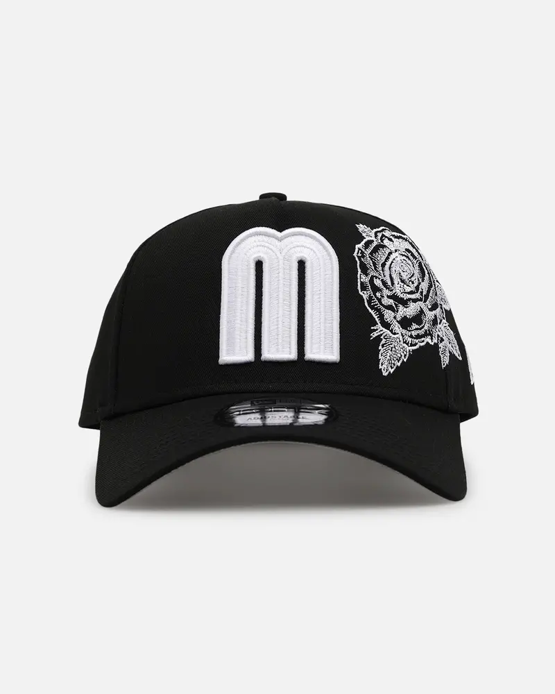 New Era Mexico National Baseball Team 'Ornate Rose' 9Forty A-Frame Snapback Black/White 1