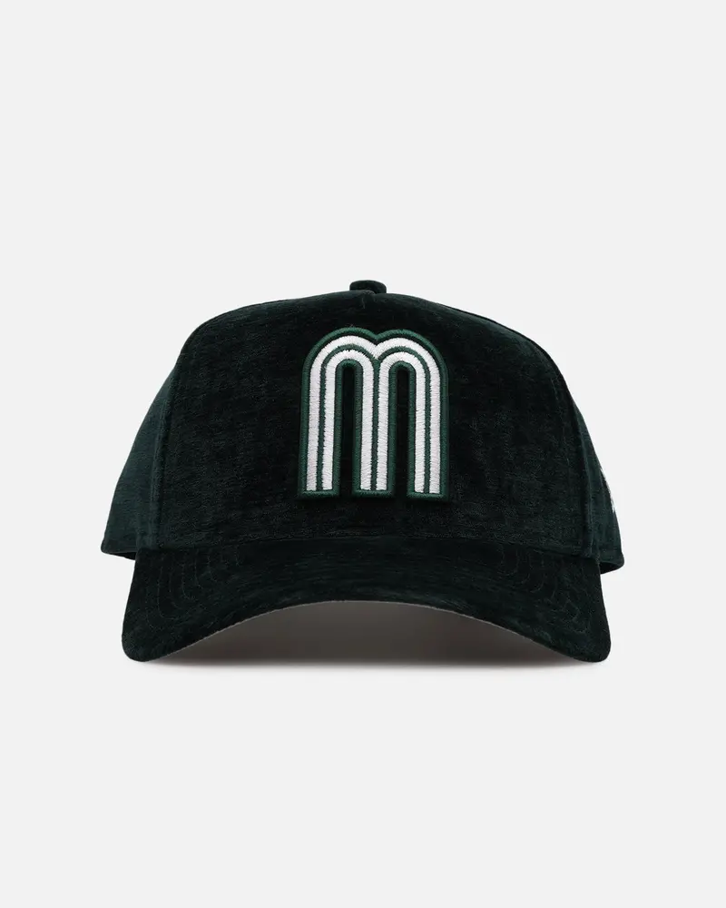 New Era Mexico National Baseball Team 'Plush Chenille' 9Forty A-Frame Snapback Dark Green 1