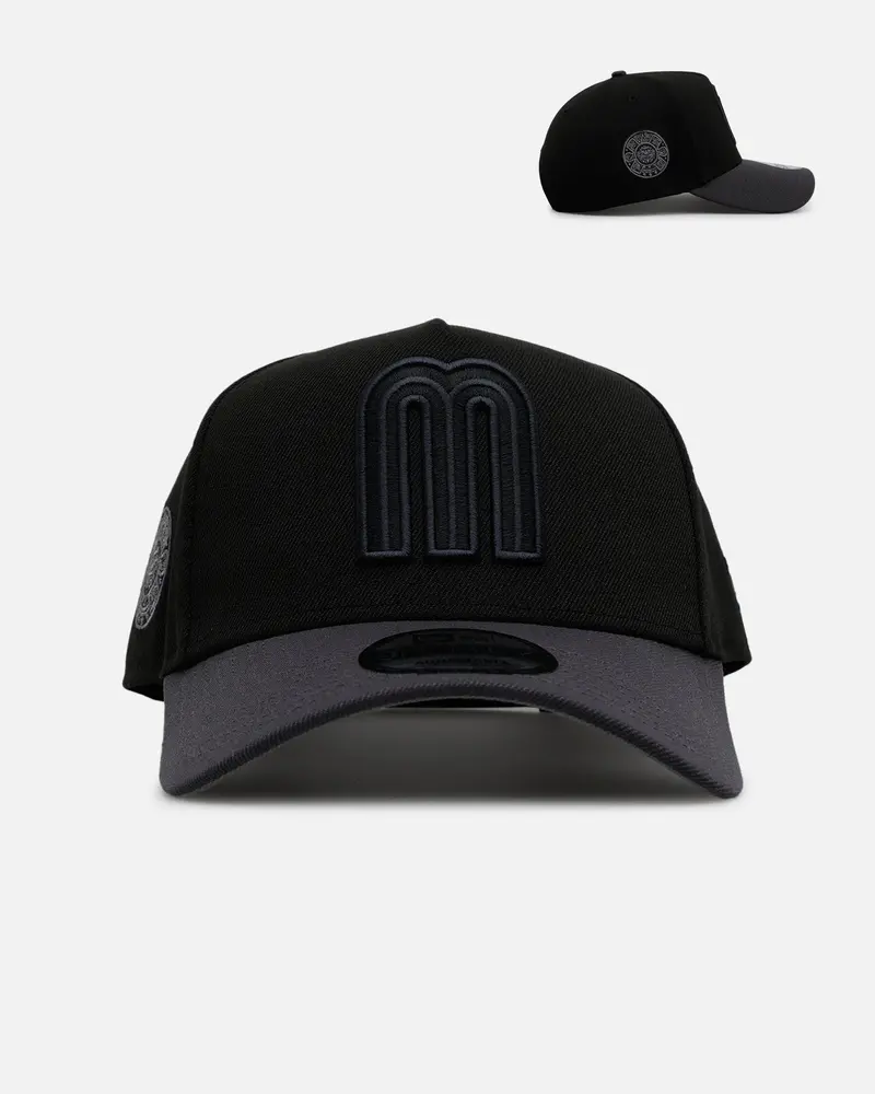 New Era Mexico National Baseball Team 'Stealth' 9Forty A-Frame Snapback Black/Charcoal 1
