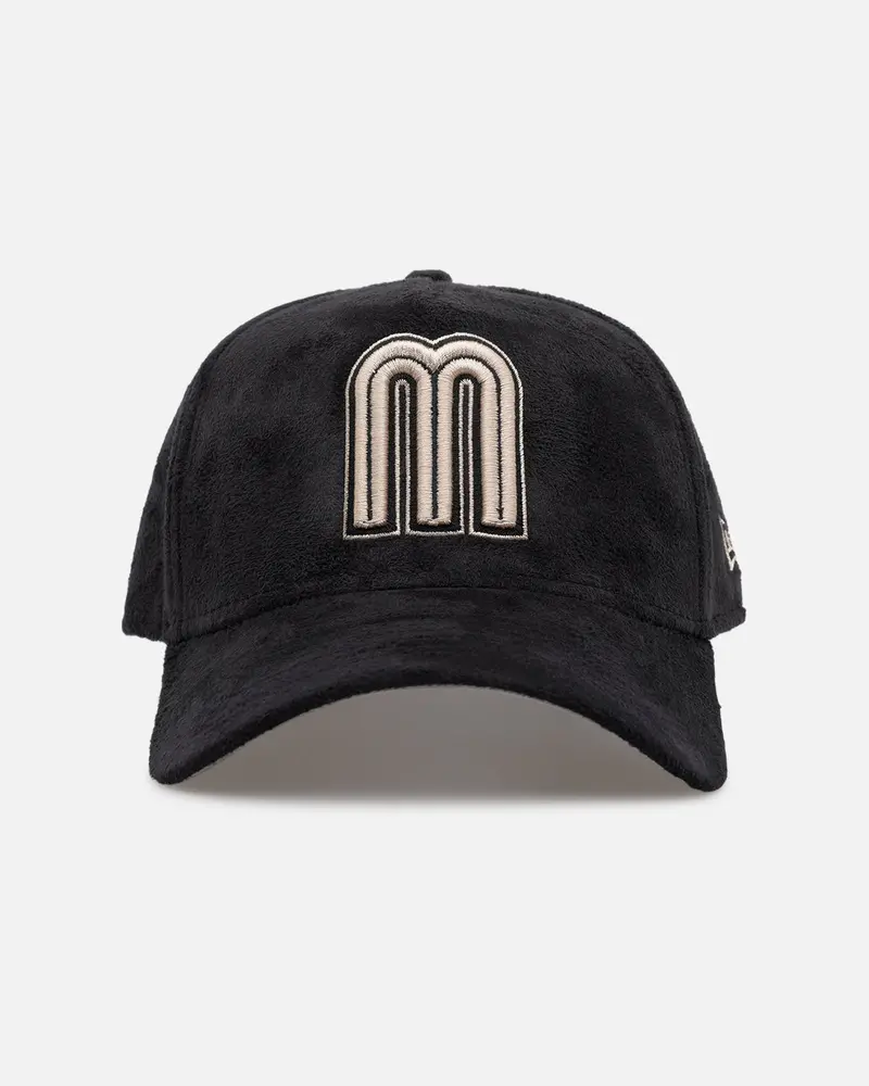 New Era Mexico National Baseball Team 'Suede' 9Forty A-Frame Strapback Black/Tan 1