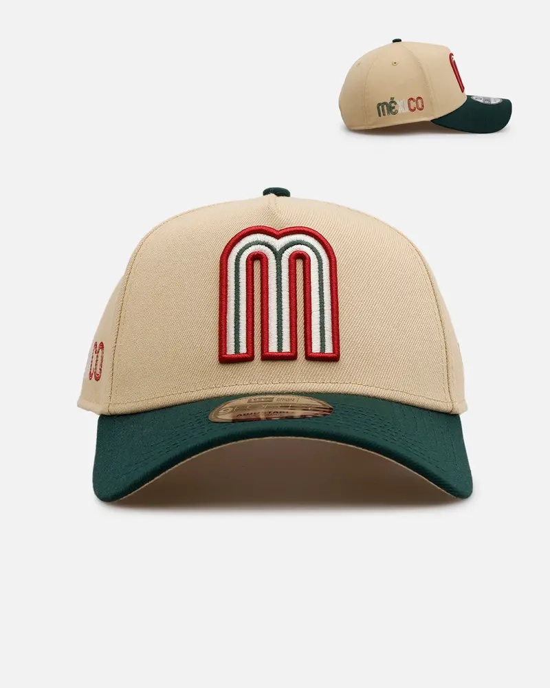 New Era Mexico National Baseball Team 'Vintage' 9Forty A-Frame Snapback Vegas Gold 1