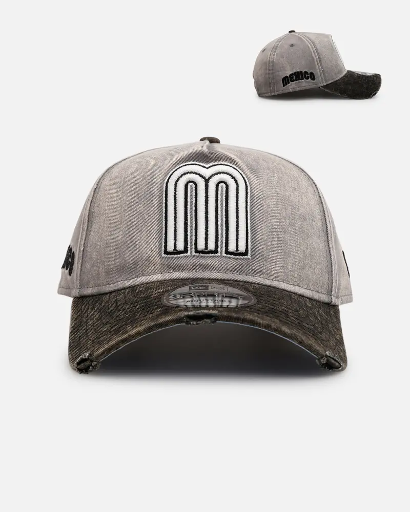 New Era Mexico National Baseball Team 'Washed Storm Gray' 9Forty A-Frame Snapback Gray 1