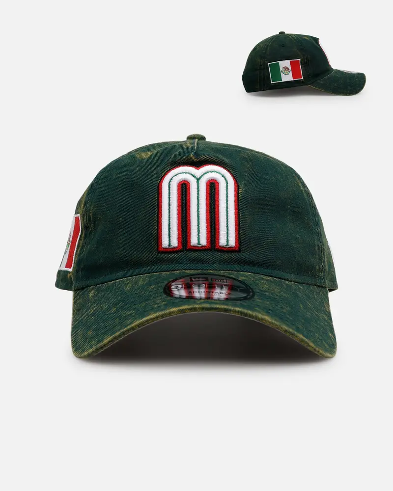New Era Mexico National Baseball Team 'Washed Team Color' Unstructured 9Forty A-Frame Snapback Official Team Color 1