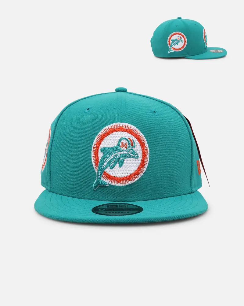 New Era Miami Dolphins 'Alpha Industries' 9Fifty Snapback Turquoise 1