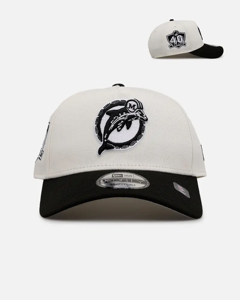 New Era Miami Dolphins 'Chrome Black' 9Forty A-Frame Snapback Chrome/Black 1