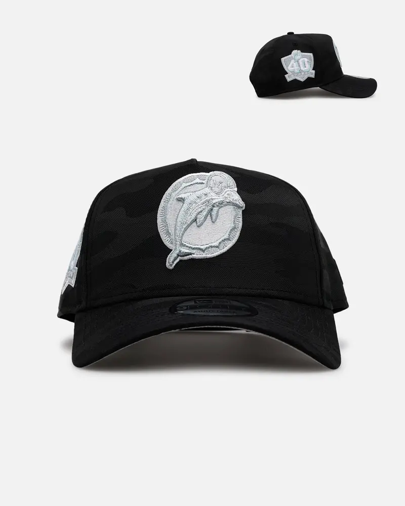 New Era Miami Dolphins 'Icy Camo' 9Forty A-Frame Snapback Black/Camo 1