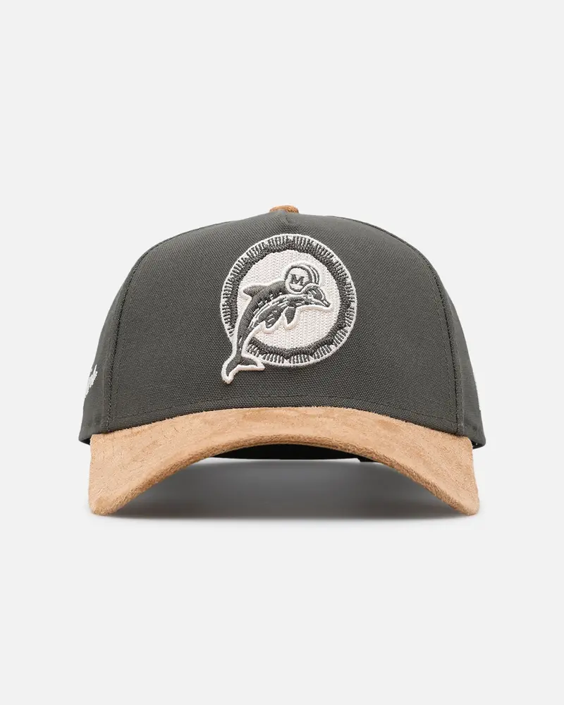 New Era Miami Dolphins 'Moss Canvas Wheat' 9Forty A-Frame Snapback Moss Canvas/Ivory 1