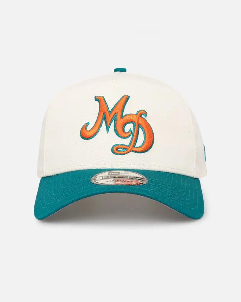 New Era Miami Dolphins 'Nfl City Originals' 9Forty A-Frame Snapback Chrome White/Otc 2