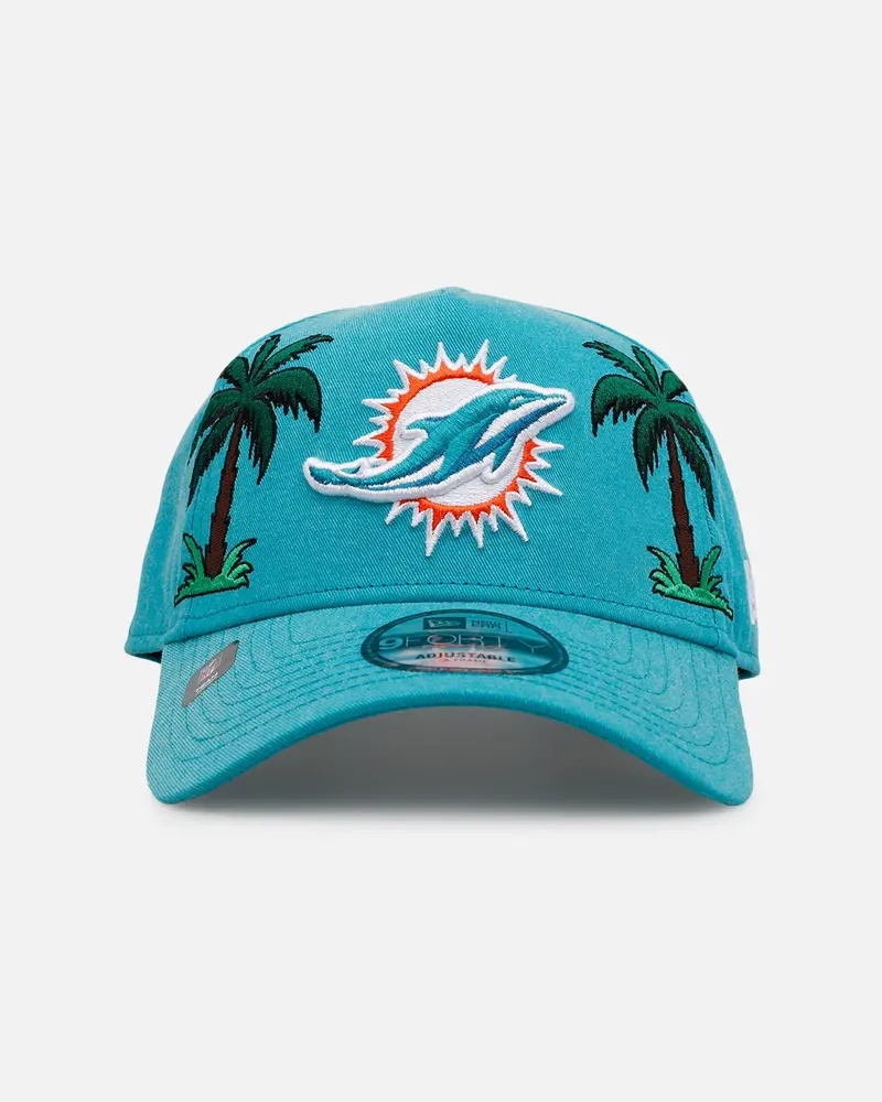 New Era Miami Dolphins 'Palm Trees' 9Forty A-Frame Snapback Official Team Color 1
