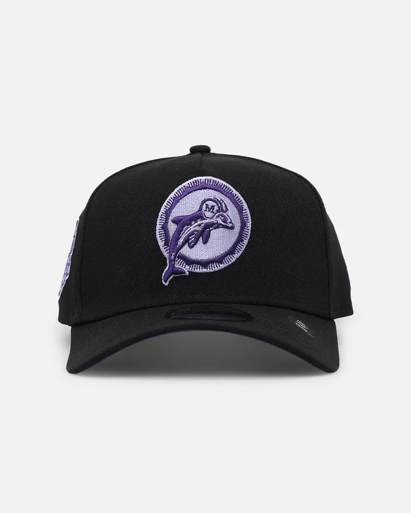 New Era Miami Dolphins 'Purple Haze' 9Forty A-Frame Snapback Black/Purple 1