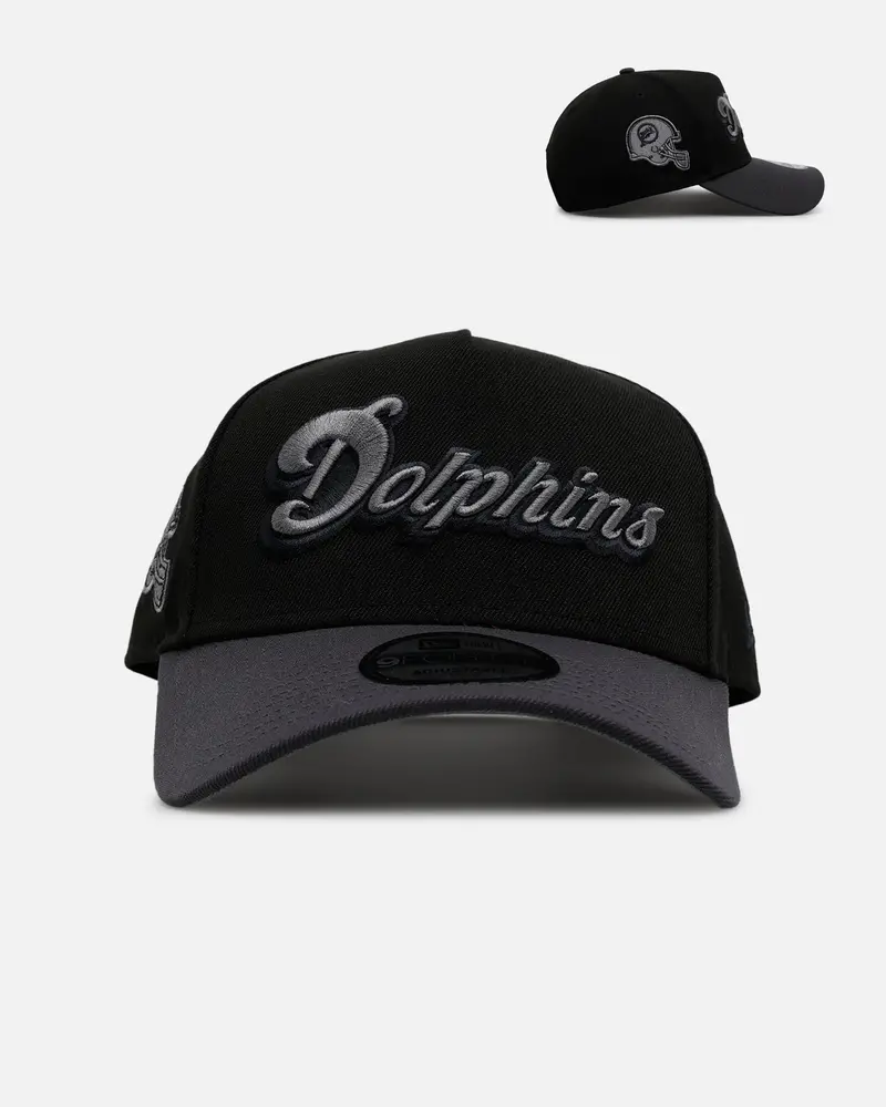 New Era Miami Dolphins 'Stealth' 9Forty A-Frame Snapback Black/Charcoal 1