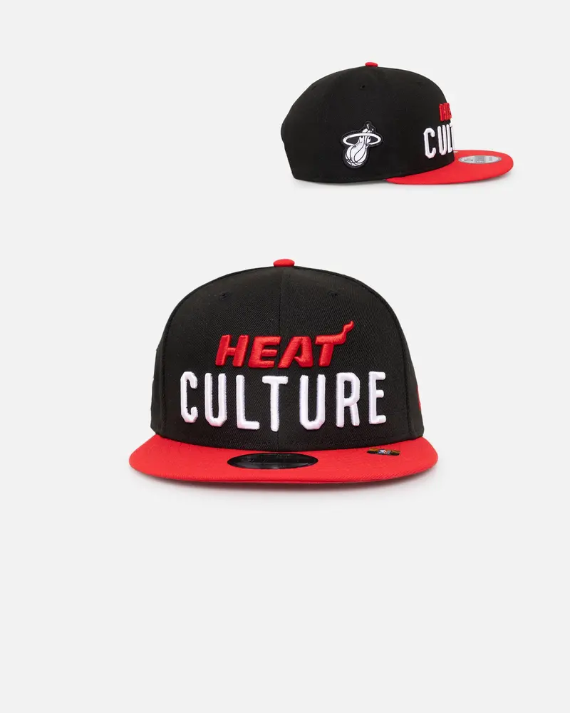 New Era Miami Heat Nba City Edition 9Fifty Snapback Black 1