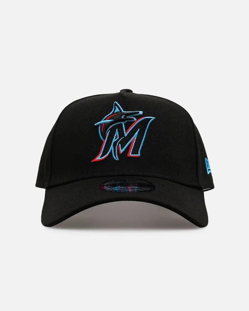 New Era Miami Marlins 'On Field' 9Forty A-Frame Snapback Official Team Color 1