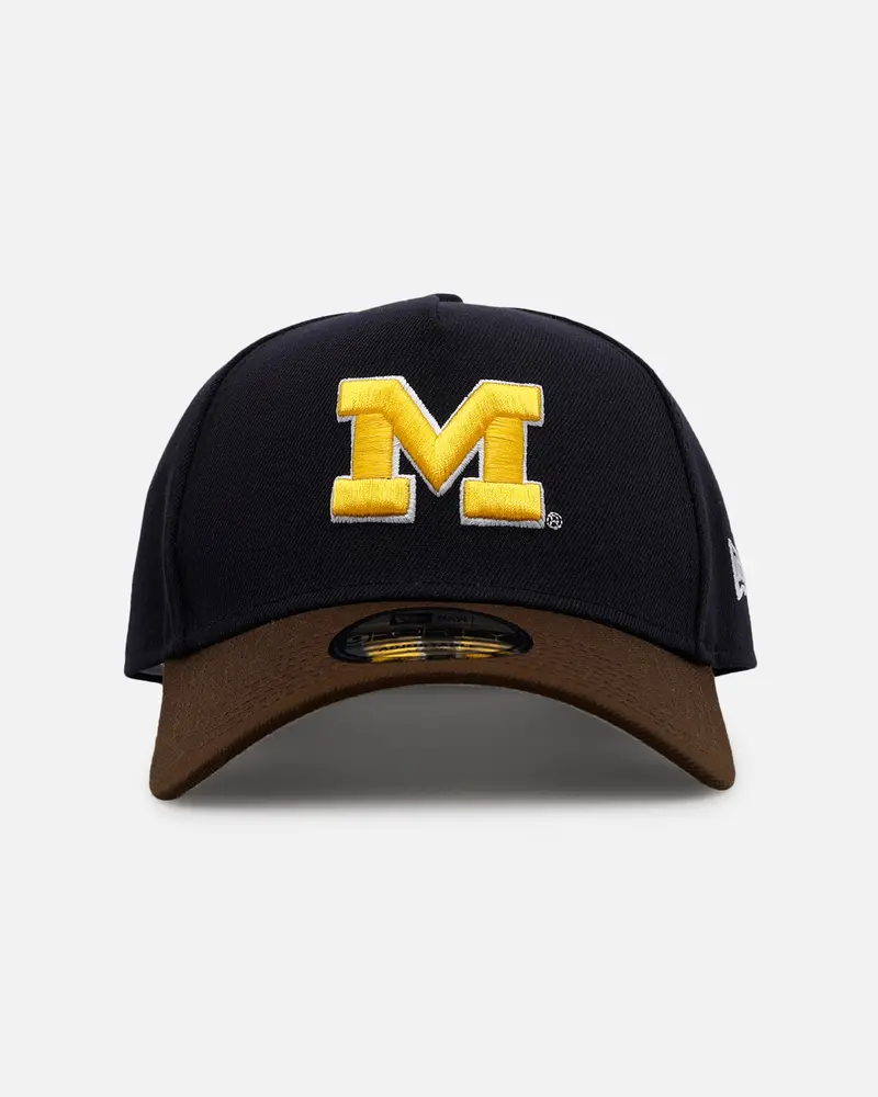 New Era Michigan Wolverines 'Walnut Visor' 9Forty A-Frame Snapback Walnut 1