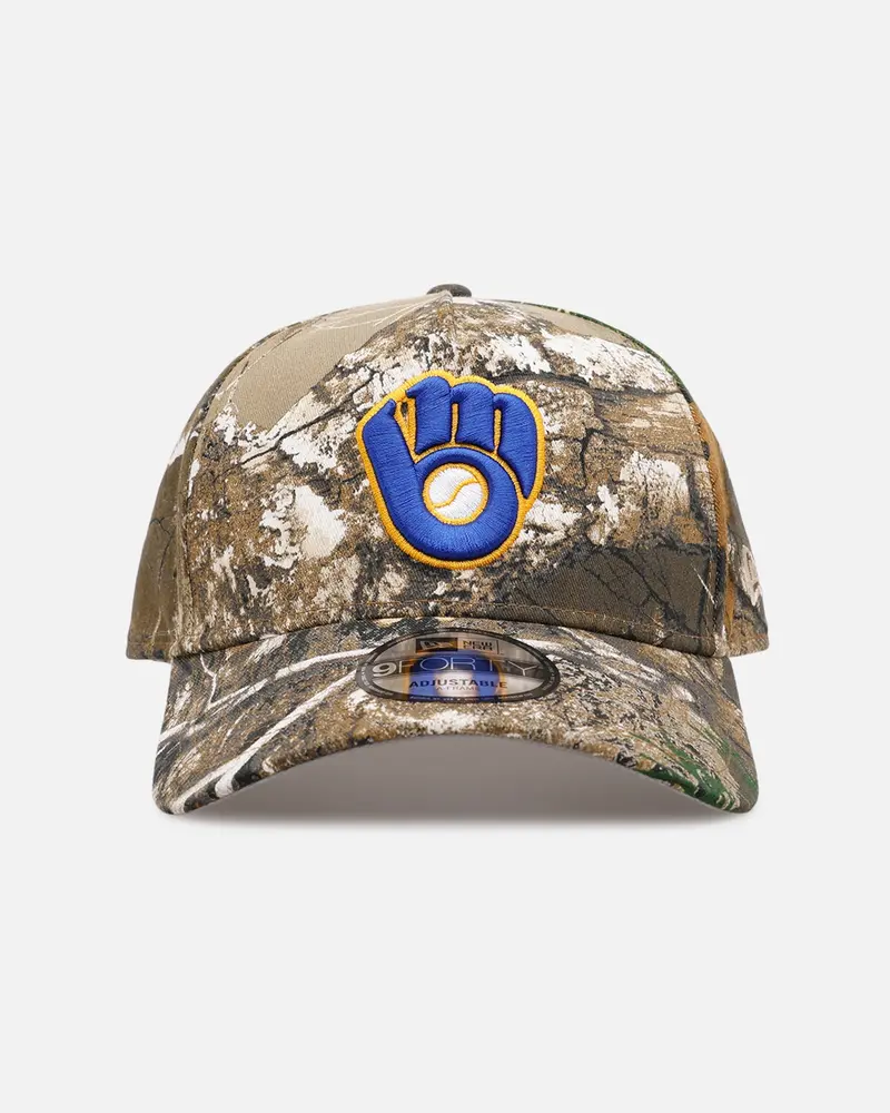 New Era Milwaukee Brewers 'Great Outdoors Part Ii' 9Forty A-Frame Snapback Real Tree Camo 1