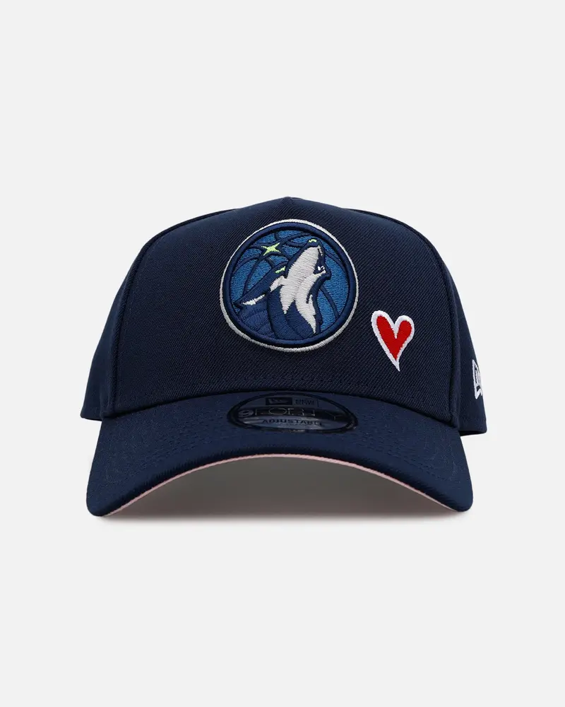 New Era Minnesota Timberwolves 'Team Color Hearts' 9Forty A-Frame Snapback Official Team Color 1