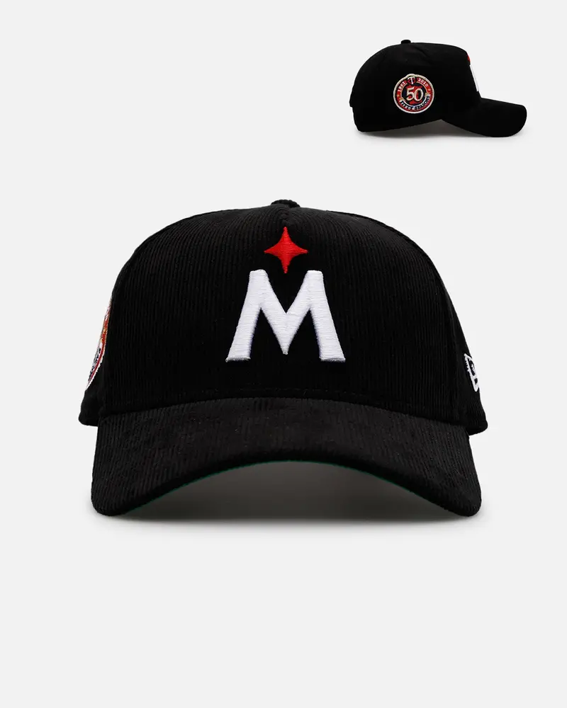 New Era Minnesota Twins 'Black Cord' 9Forty A-Frame Corduroy Snapback Black 1