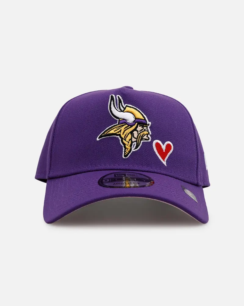New Era Minnesota Vikings 'Team Color Hearts' 9Forty A-Frame Snapback Official Team Color 1