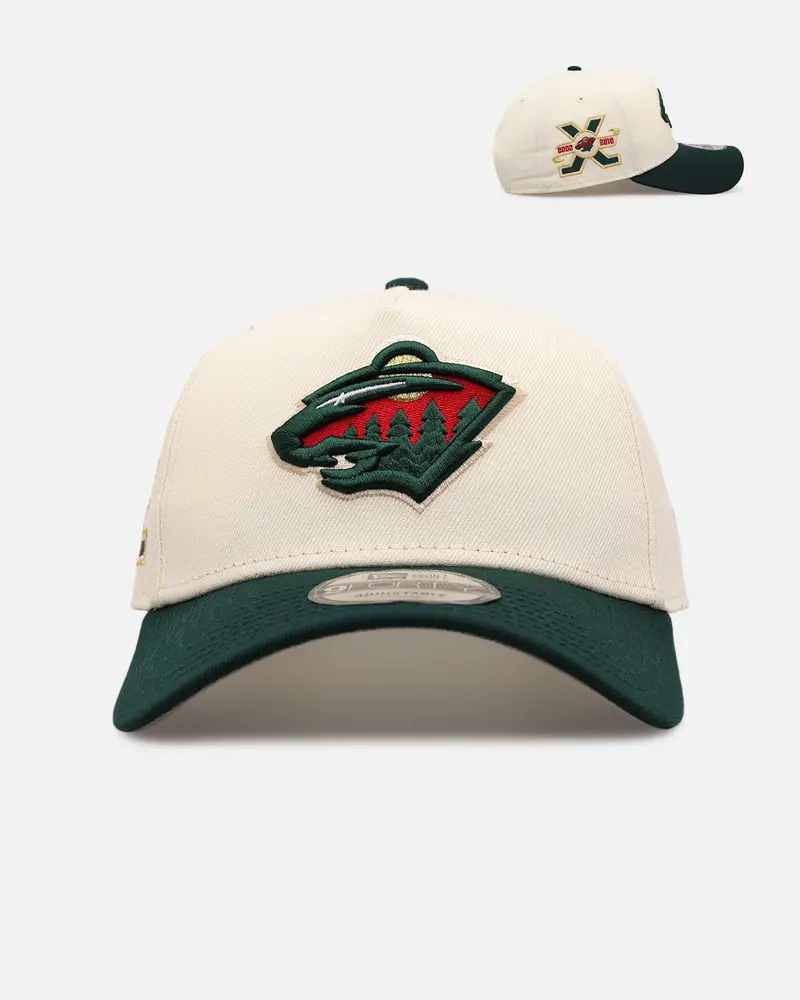 New Era Minnesota Wild 'Team Color Visor' 9Forty A-Frame Snapback Chrome/Official Team Color 1