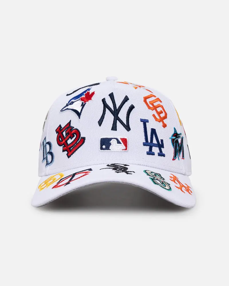 New Era Mlb All Over 9Forty A-Frame Snapback White 1