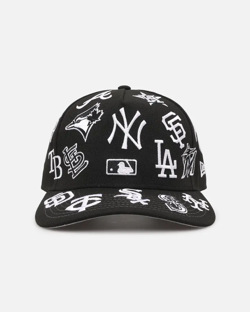 New Era Mlb 'All Over Leagues' 9Forty A-Frame Snapback Black 1