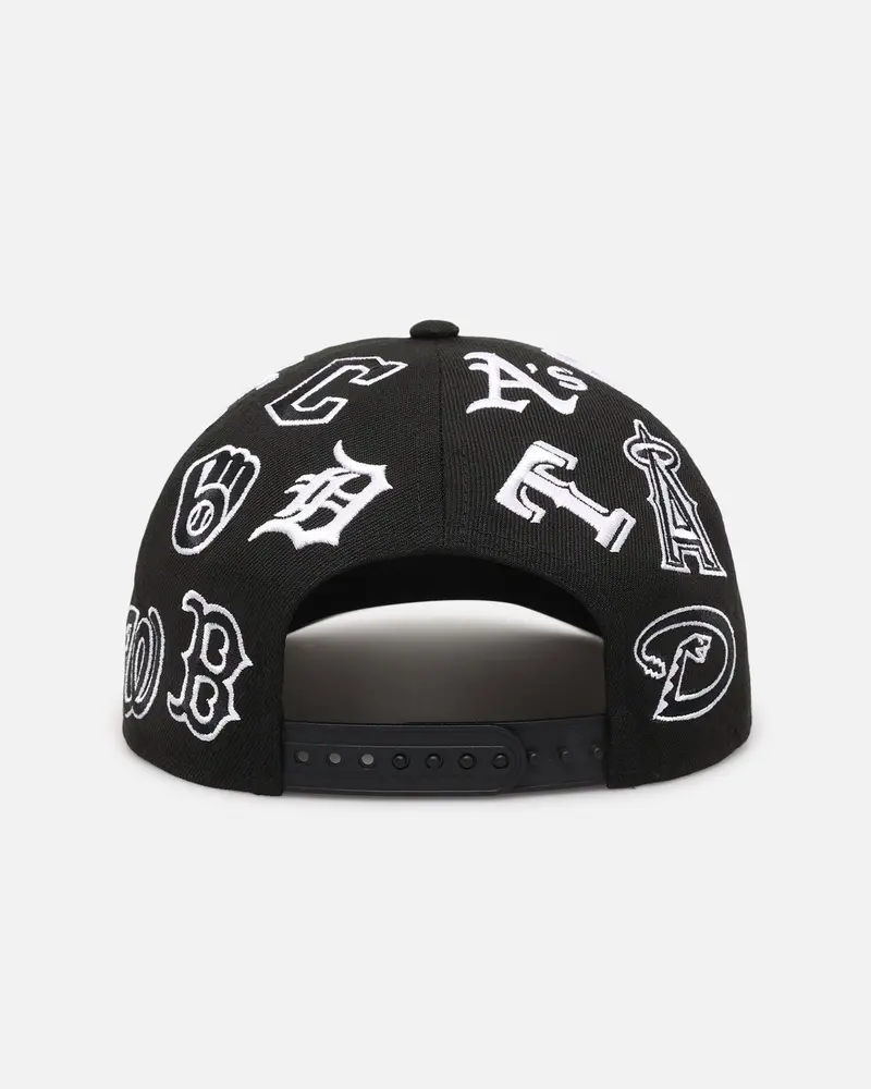 New Era Mlb 'All Over Leagues' 9Forty A-Frame Snapback Black 2
