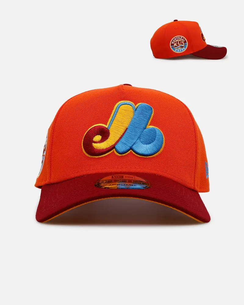New Era Montreal Expos 'Horizon' 9Forty A-Frame Snapback Orange 1