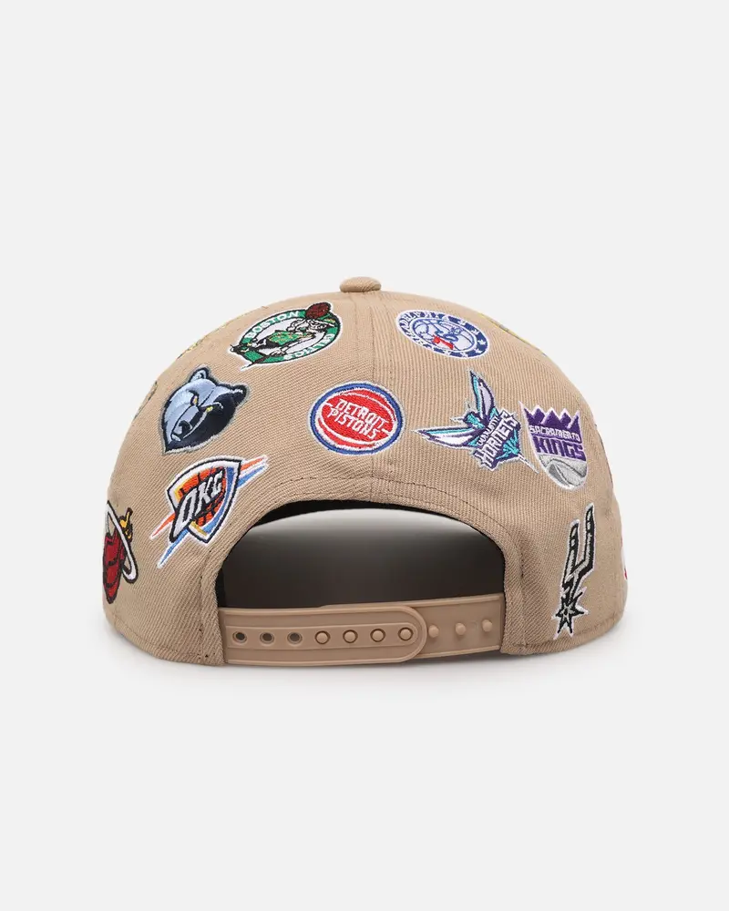 New Era Nba 'All Over Leagues' 9Forty A-Frame Snapback Camel 2