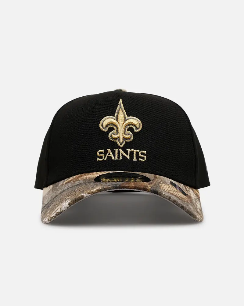New Era New Orleans Saints 'Black Crown Realtree Visor' 9Forty A-Frame Snapback Realtree Edge/Black 1