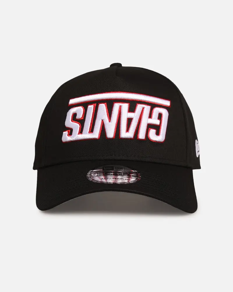 New Era New York Giants 'Upside Down Logo' 9Forty A-Frame Snapback Black 1