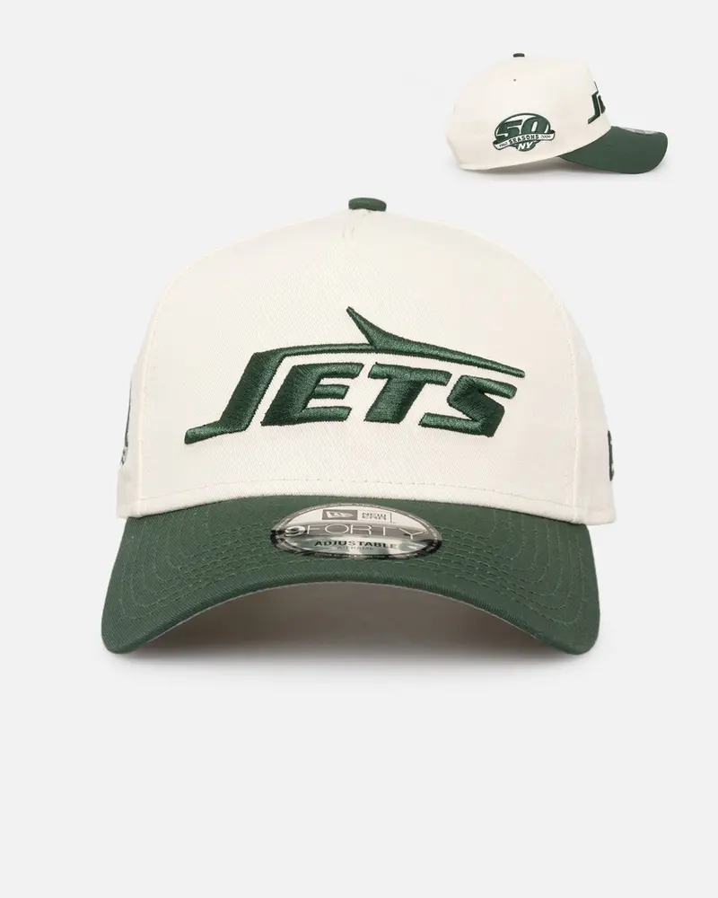 New Era New York Jets 'Nfl City Originals' 9Forty A-Frame Snapback Chrome White/Otc 1