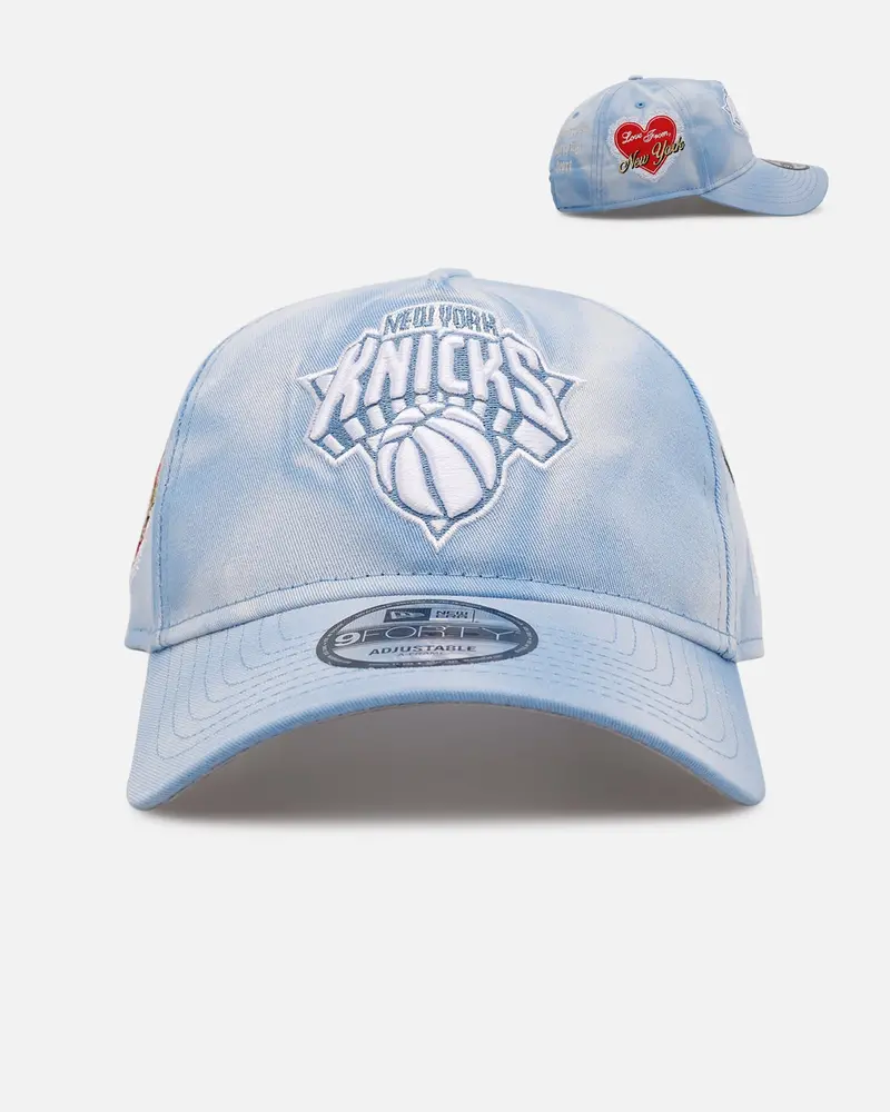 New Era New York Knicks 'Hopeless Romantic' 9Forty A-Frame Snapback Sky Blue 1