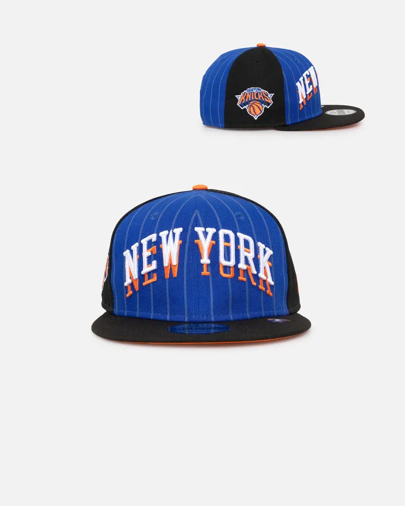 New Era New York Knicks Nba City Edition 9Fifty Snapback Medium Blue 1