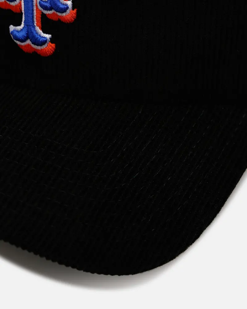 New Era New York Mets 'Black Cord' 9Forty A-Frame Corduroy Snapback Black 2