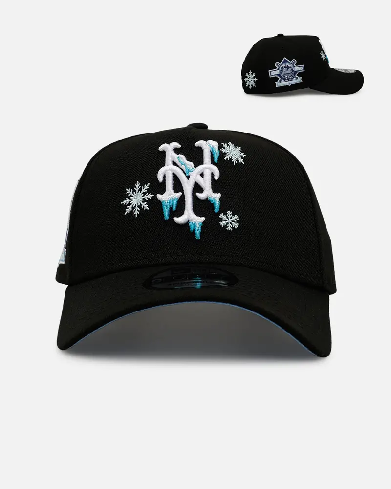 New Era New York Mets 'Cold As Ice' 9Forty A-Frame Snapback Black 1