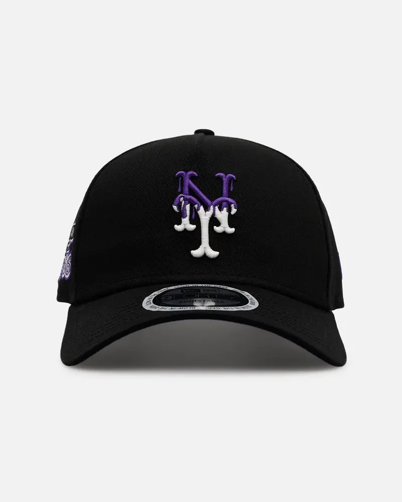 New Era New York Mets 'Drip 3.0' 9Forty A-Frame Snapback Black/Glow 1