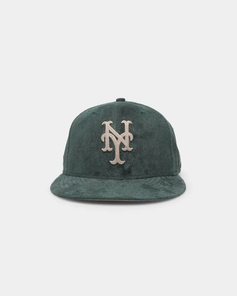 New Era New York Mets 'Forest Suede & Camel' 59Fifty Fitted Dark Green 1