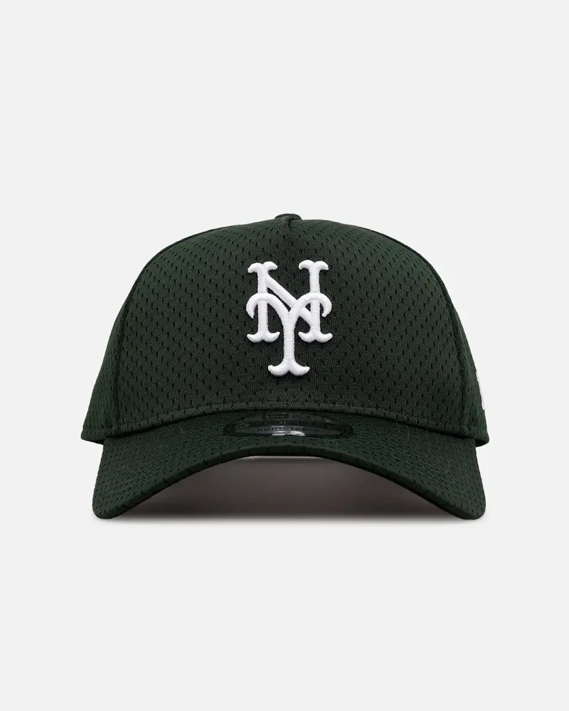 New Era New York Mets 'Green Mesh' 9Forty A-Frame Snapback Dark Green 1