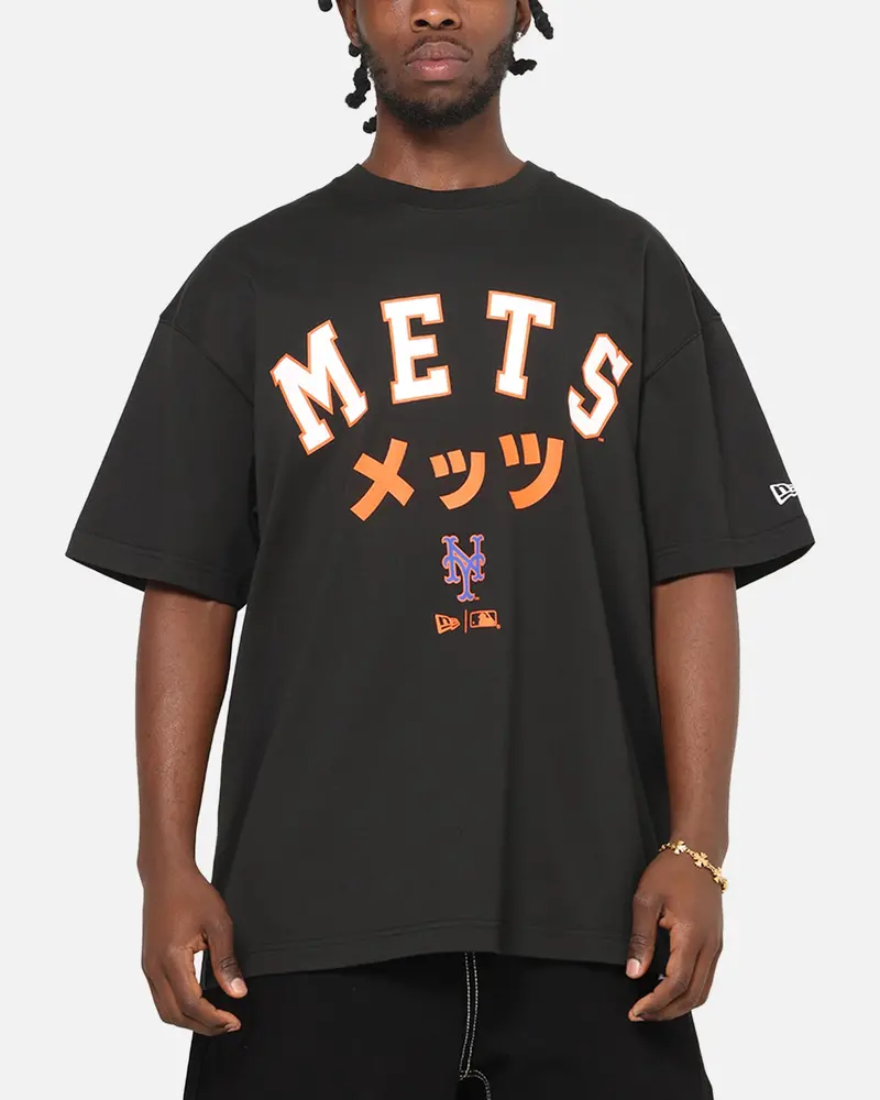 New Era New York Mets Kanji T-Shirt Black 1
