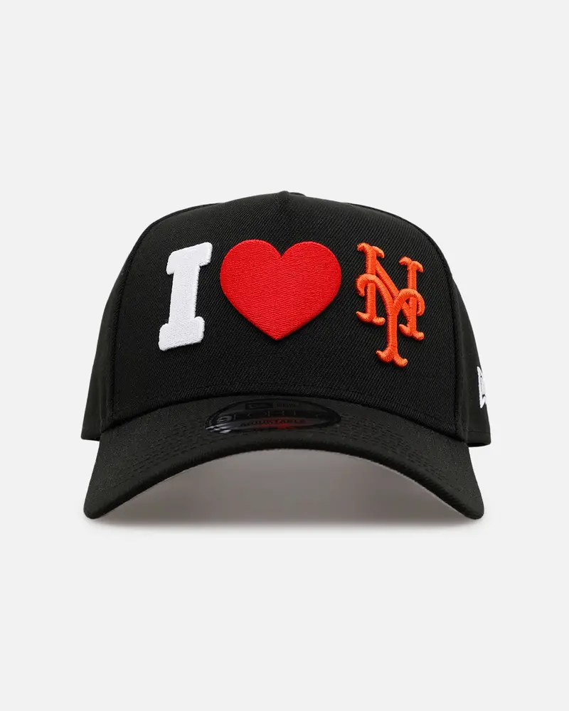 New Era New York Mets 'Love' 9Forty A-Frame Snapback Black 1