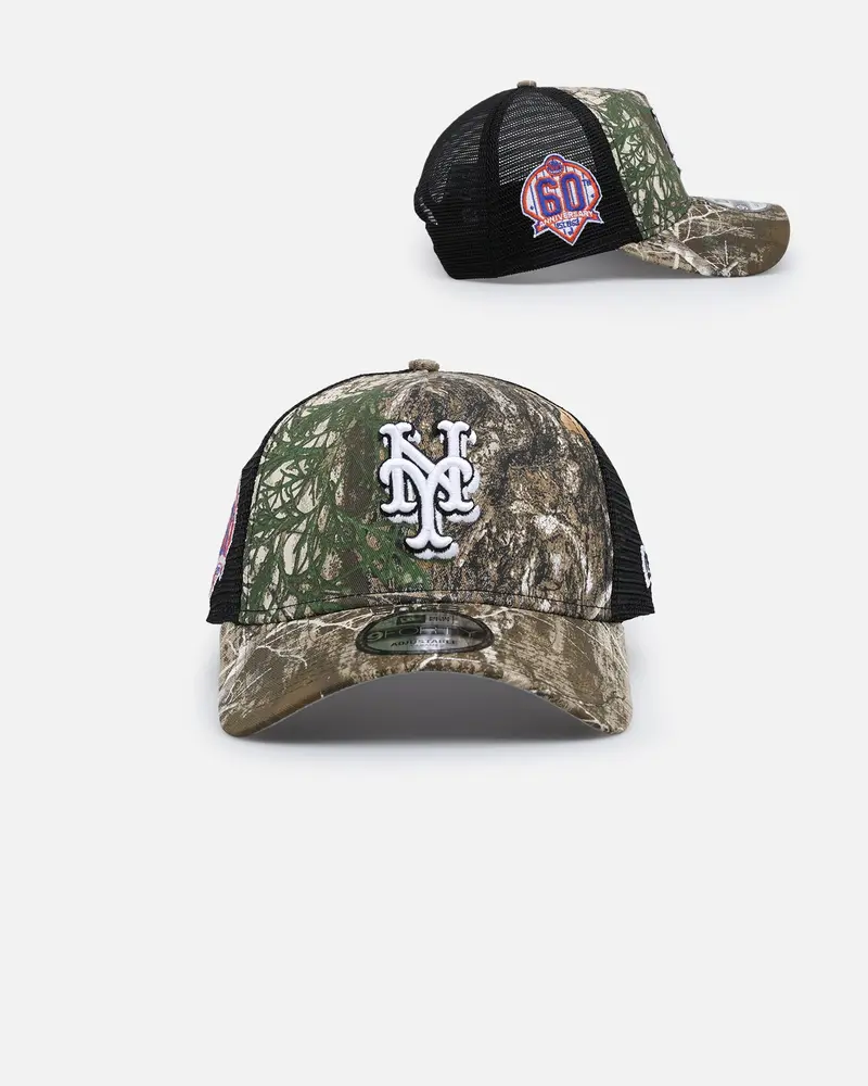 New Era New York Mets 'Real Tree' 9Forty A-Frame Trucker Snapback Realtree Edge 1
