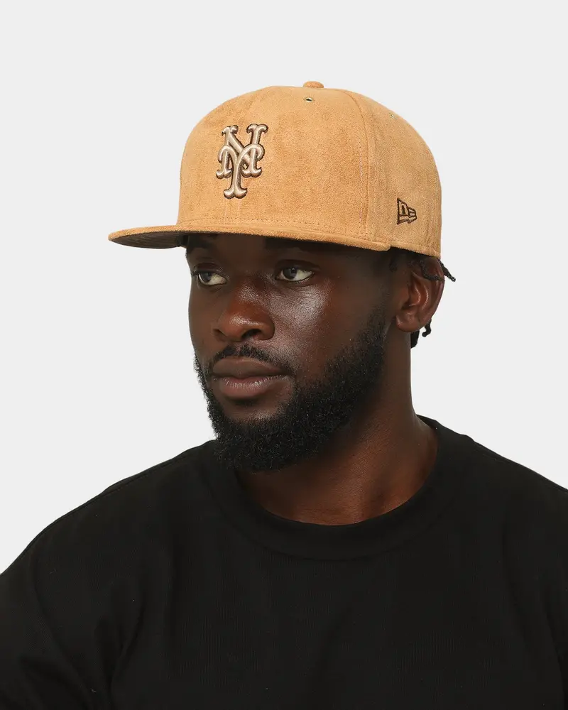 New Era New York Mets 'Wheat/Brown/Gold' Suede 59Fifty Fitted Wheat 2