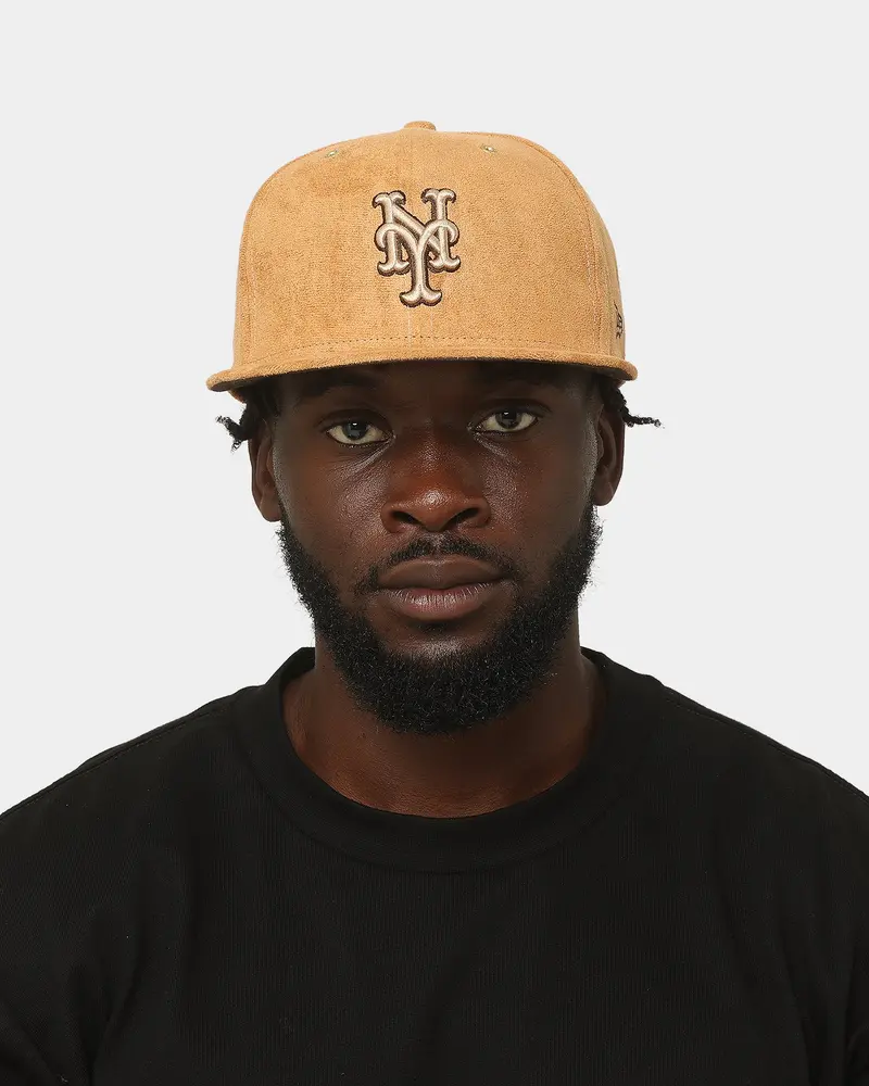 New Era New York Mets 'Wheat/Brown/Gold' Suede 59Fifty Fitted Wheat 3