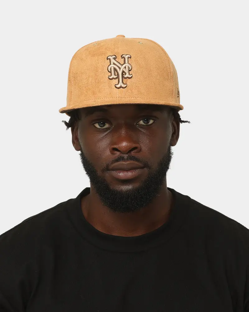 New Era New York Mets 'Wheat/Brown/Gold' Suede 59Fifty Fitted Wheat 9