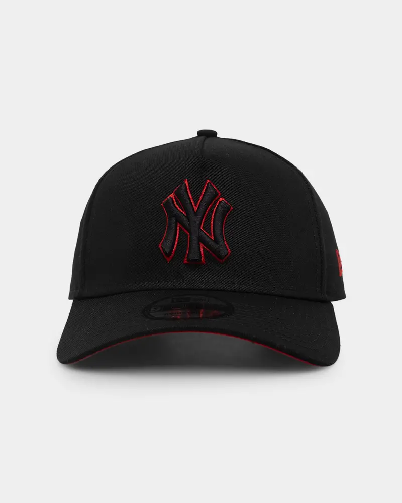 New Era New York Yankees 9Forty A-Frame Snapback Black/Scarlet 1