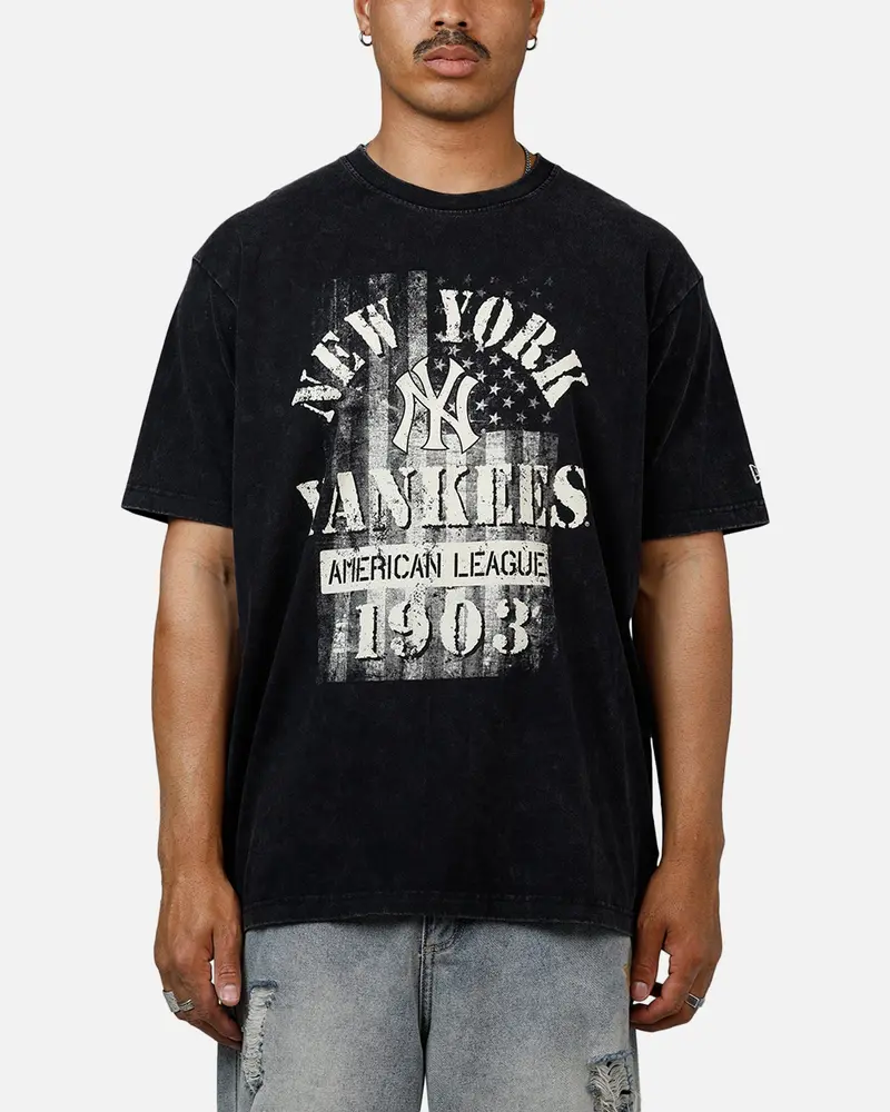 New Era New York Yankees Armed Forces T-Shirt Washed Black 1