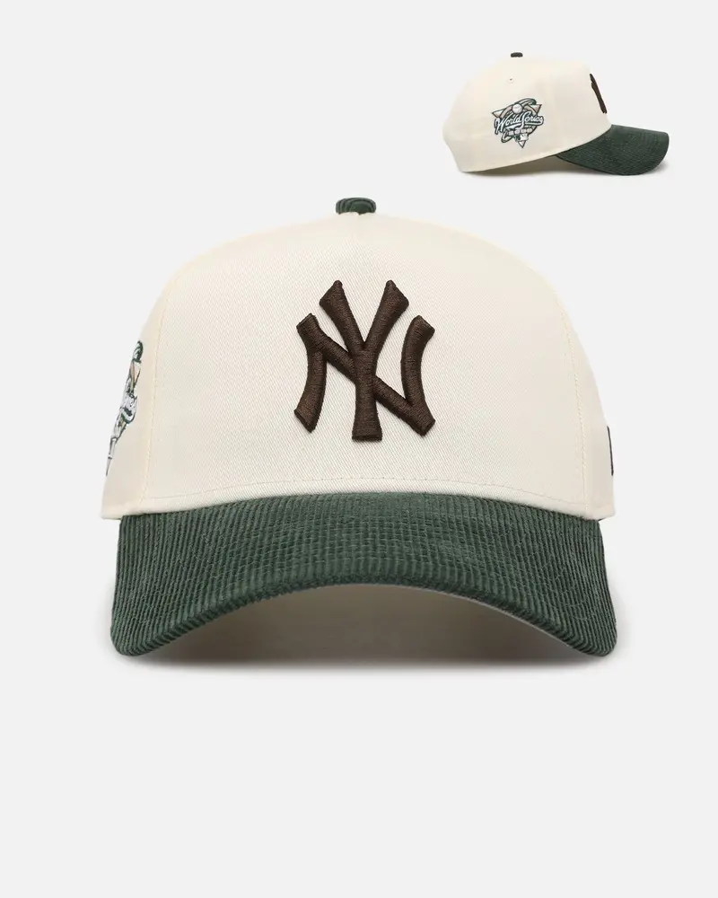New Era New York Yankees 'Chrome White Green' Corduroy Visor 9Forty A-Frame Snapback Chrome 1