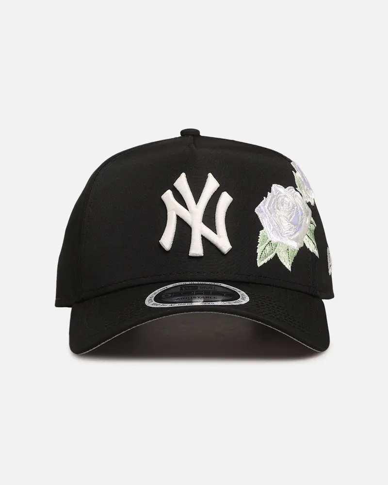 New Era New York Yankees 'Glow Rose' 9Forty A-Frame Snapback Black 1